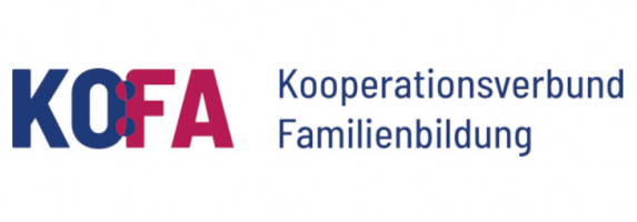 Logo des Kooperationsverbunds Familienbildung mit dem Titel 
